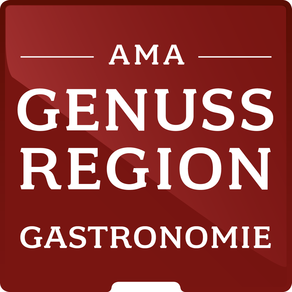 We have been awarded the AMA seal of gastronomic excellence. 